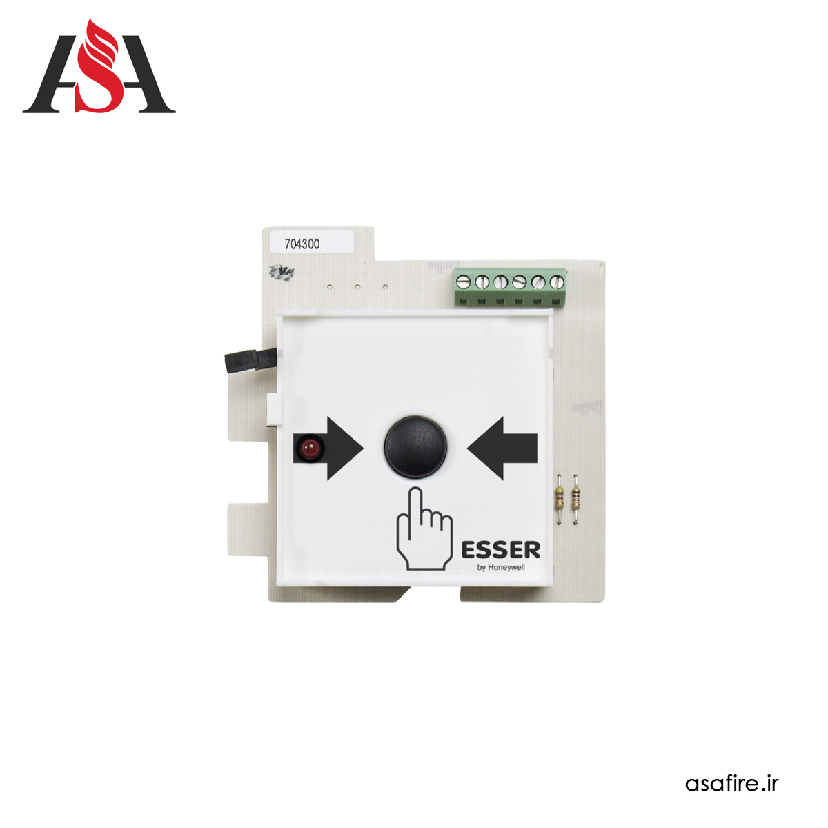 ماژول الکترونیکی شستی اعلام حریق متعارف با میکروسوئیچ، سری 9000 مدل 704477.10